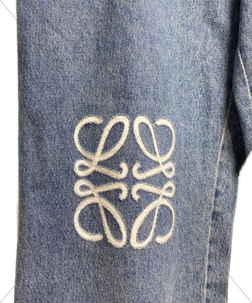 LOEWE（ロエベ）LOEWE (ロエベ) アナグラムワイドパンツ インディゴ サイズ:54の古着・服飾アイテム