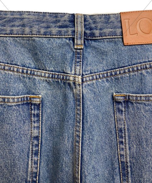 LOEWE（ロエベ）LOEWE (ロエベ) アナグラムワイドパンツ インディゴ サイズ:54の古着・服飾アイテム