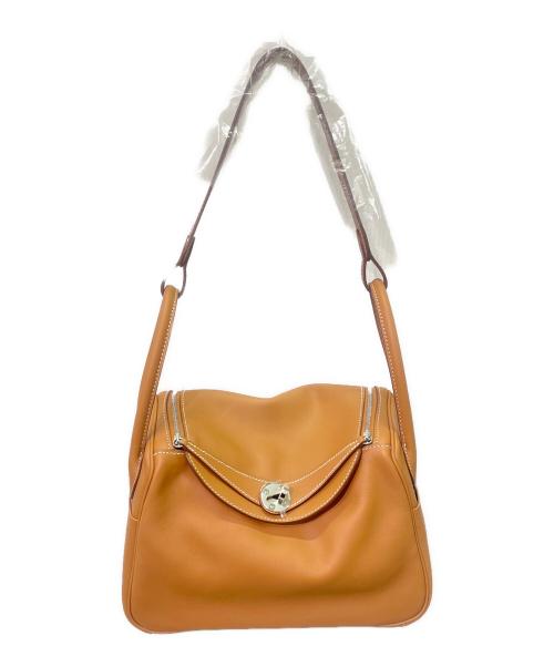 HERMES（エルメス）HERMES (エルメス) リンディ 26 ヴェルソ/シルバー金具/ヴォースイフト/ゴールド×ローズアザレ/D刻印：2019年製 ゴールド×ピンク サイズ:26 未使用品の古着・服飾アイテム