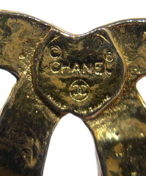 CHANEL（シャネル）CHANEL (シャネル) ラインストーンココマークブローチ ゴールドの古着・服飾アイテム