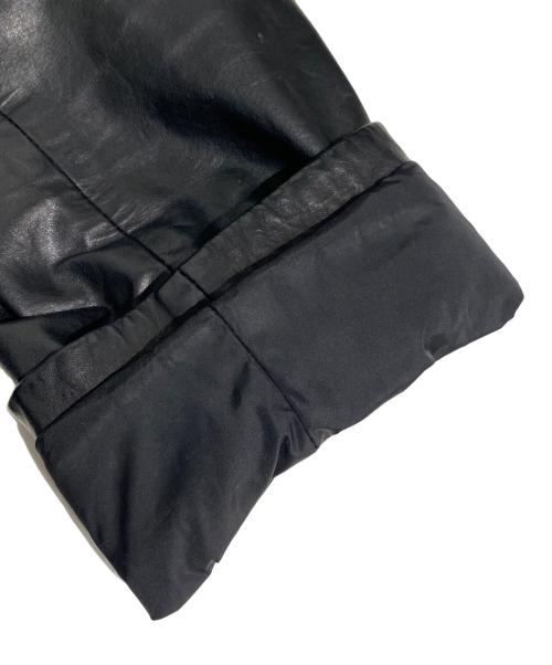 LOEWE（ロエベ）LOEWE (ロエベ) Leather Tailored Jacket（レザーテーラードジャケット） ブラック サイズ:Mの古着・服飾アイテム