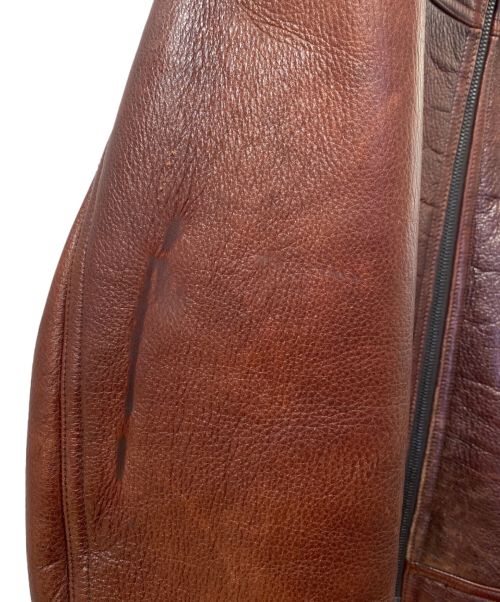 PRADA（プラダ）PRADA (プラダ) Boa shearling jacket（ボアムートンジャケット） ブラウン サイズ:52の古着・服飾アイテム