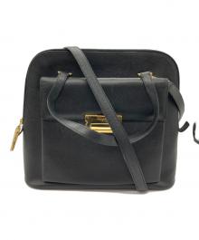Salvatore Ferragamo（サルヴァトーレ フェラガモ）の古着「ハンドバッグ」｜ブラック