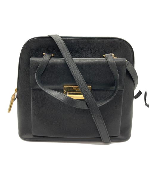 Salvatore Ferragamo（サルヴァトーレ フェラガモ）Salvatore Ferragamo (サルヴァトーレ フェラガモ) ハンドバッグ ブラックの古着・服飾アイテム