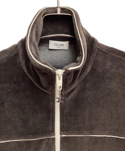 CELINE（セリーヌ）CELINE (セリーヌ) 21AW ベルベットトラックジャケット ブラウン サイズ:XSの古着・服飾アイテム