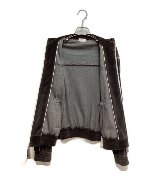 CELINE（セリーヌ）CELINE (セリーヌ) 21AW ベルベットトラックジャケット ブラウン サイズ:XSの古着・服飾アイテム