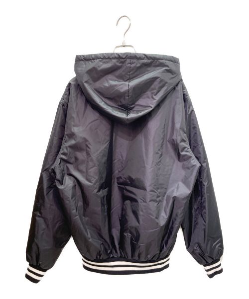 CELINE（セリーヌ）CELINE (セリーヌ) 24SS CELINE HOODED TEDDY JACKET IN LIGHT NYLON フーディ ナイロン テディ ジャケット  ネイビー サイズ:44の古着・服飾アイテム