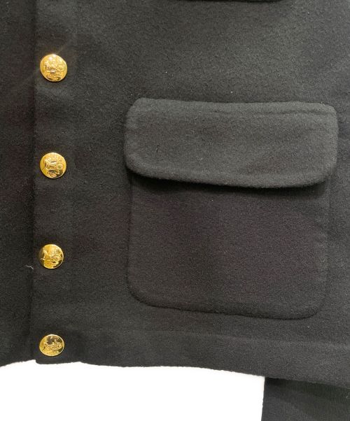 CELINE（セリーヌ）CELINE (セリーヌ) Classic SNAP BUTTONS CARDIGAN カシミヤ カーディガン ブラック サイズ:38の古着・服飾アイテム