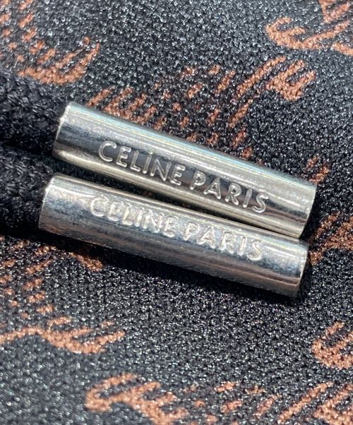CELINE（セリーヌ）CELINE (セリーヌ) 23SS セリーヌバイ エディスリマン クラシック ロゴ トリンオフ 総柄 パンツ ブラウン サイズ:XLの古着・服飾アイテム