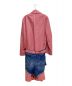 LOEWE (ロエベ) Denim Belted-Waist Coat（デニムベルテッドウエストコート） ピンク×インディゴ サイズ:SIZE50：82000円