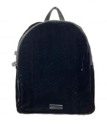 GIORGIO ARMANI（ジョルジョアルマーニ）の古着「ベロアリュック」｜ブラック