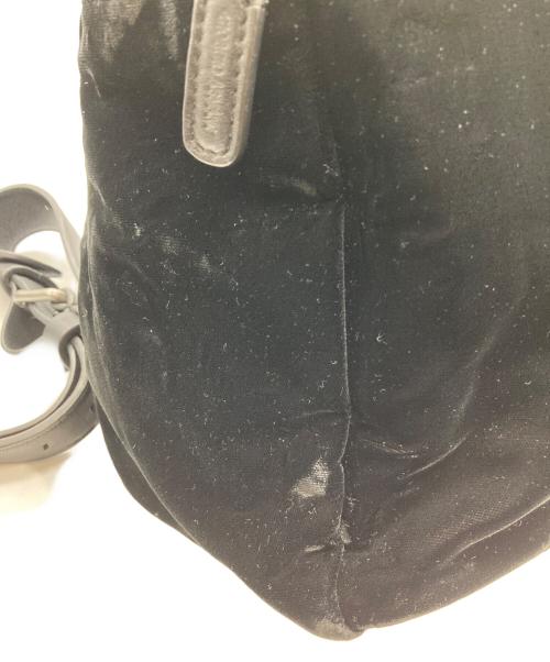 GIORGIO ARMANI（ジョルジョアルマーニ）GIORGIO ARMANI (ジョルジョアルマーニ) ベロアリュック ブラックの古着・服飾アイテム