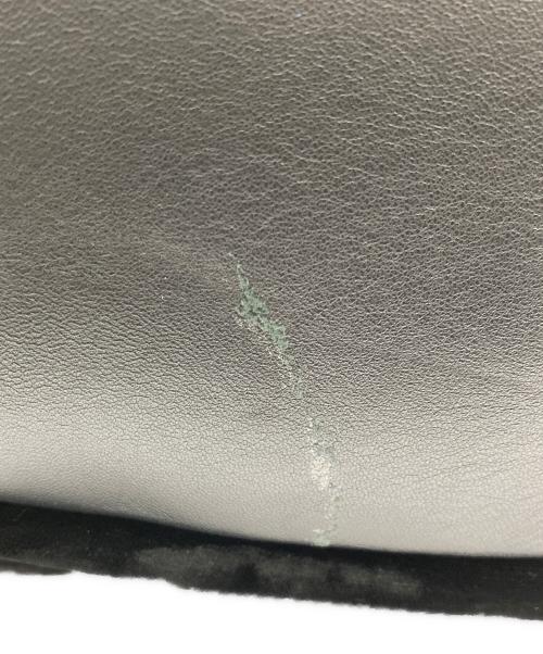 GIORGIO ARMANI（ジョルジョアルマーニ）GIORGIO ARMANI (ジョルジョアルマーニ) ベロアリュック ブラックの古着・服飾アイテム