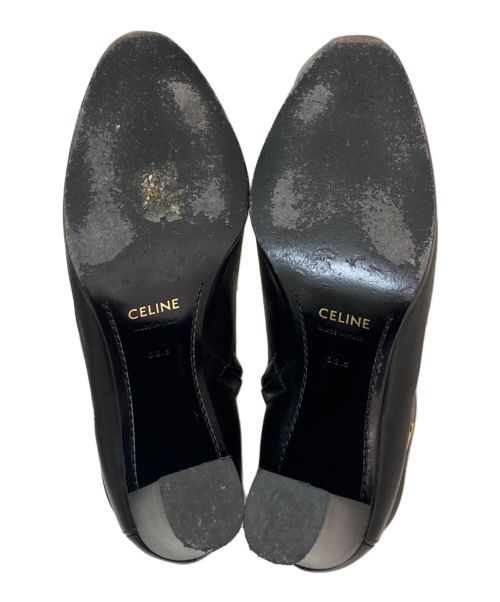CELINE（セリーヌ）CELINE (セリーヌ) トリンオフショートブーツ ブラック サイズ:38.5の古着・服飾アイテム