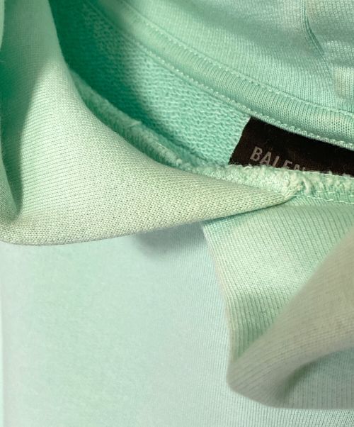 BALENCIAGA（バレンシアガ）BALENCIAGA (バレンシアガ) ロゴプルオーバーフーディ ターコイズ サイズ:Sの古着・服飾アイテム