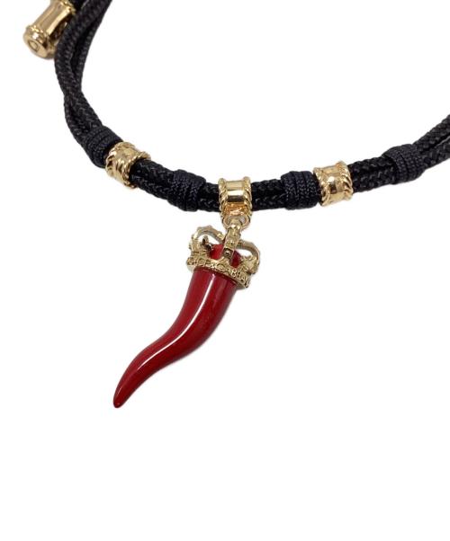 DOLCE & GABBANA（ドルチェ＆ガッバーナ）DOLCE & GABBANA GOOD LUCK BRACELET WITH ENAMELED YELLOW GOLD PENDANT CHARM (グッドラックブレスレットウィズエナメルイエローゴールドペンダントチャーム)の古着・服飾アイテム