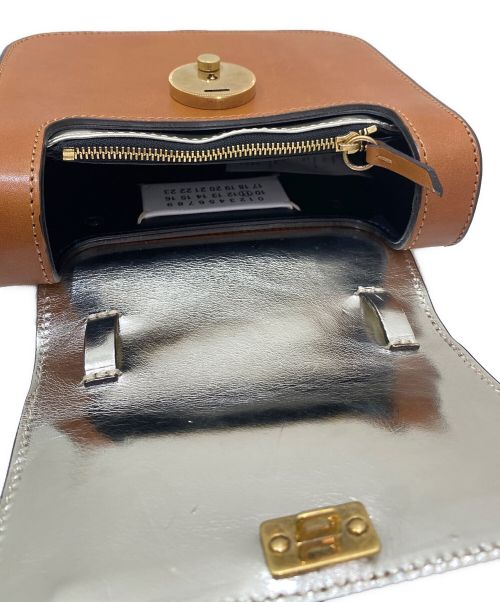 Maison Margiela（メゾンマルジェラ）Maison Margiela (メゾンマルジェラ) レザーショルダーバッグ ブラウンの古着・服飾アイテム