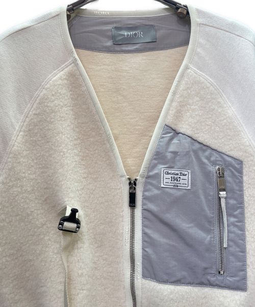 Dior（ディオール）Dior (ディオール) Dior by Birkenstock CD 1947 Zipped Jacket アイボリー サイズ:Sの古着・服飾アイテム