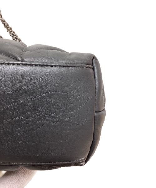 Saint Laurent Paris（サンローランパリ）Saint Laurent Paris (サンローランパリ) ルルパファーチェーンショルダーバッグ グレーの古着・服飾アイテム