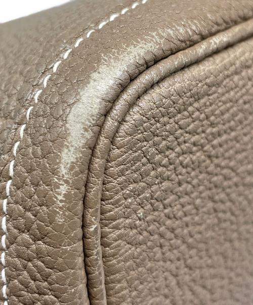 HERMES（エルメス）HERMES (エルメス) ガーデンパーティ MM/シルバー金具/ネゴンダ/エトゥープ/Y刻印 エトゥープ サイズ:MMの古着・服飾アイテム
