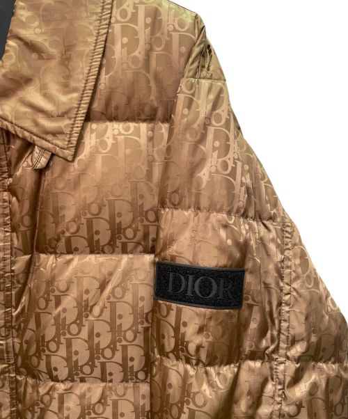 Dior（ディオール）Dior (ディオール) オブリーク ダウンジャケット ブラウン サイズ:48の古着・服飾アイテム