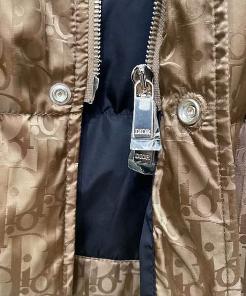 Dior（ディオール）Dior (ディオール) オブリーク ダウンジャケット ブラウン サイズ:48の古着・服飾アイテム
