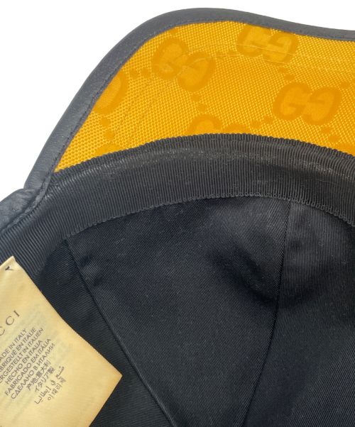 GUCCI（グッチ）GUCCI (グッチ) Off The Grid GGナイロン ベースボールキャップ イエロー サイズ:Lの古着・服飾アイテム