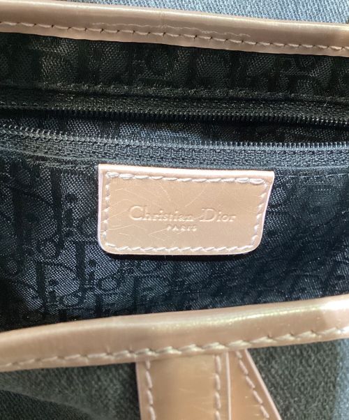 Christian Dior（クリスチャン ディオール）Christian Dior (クリスチャン ディオール) 2000 デニムサドルショルダーバッグ ライトグレー×ピンク サイズ:-の古着・服飾アイテム