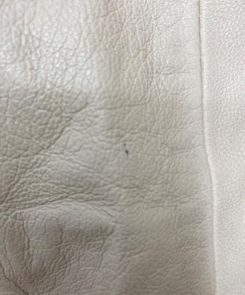 ALL SAINTS（オールセインツ）ALL SAINTS (オールセインツ) ラムレザーライダースジャケット WL190U ベージュ サイズ:160/74Aの古着・服飾アイテム