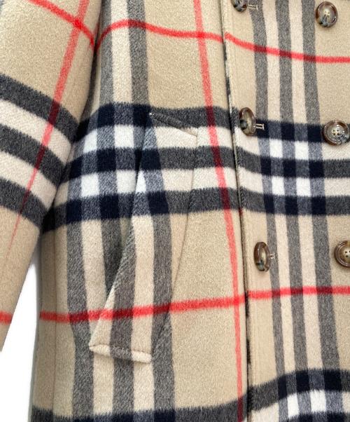 BURBERRY（バーバリー）BURBERRY (バーバリー) ノヴァチェックPコート ベージュ×ブラック サイズ:FREEの古着・服飾アイテム