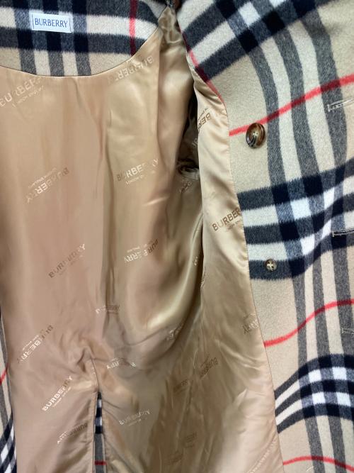 BURBERRY（バーバリー）BURBERRY (バーバリー) ノヴァチェックPコート ベージュ×ブラック サイズ:FREEの古着・服飾アイテム