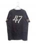 Christian Dior (クリスチャン ディオール) コットン コンパクト ジャージー ロゴデザイン 半袖Tシャツ ブラック サイズ:L：65000円