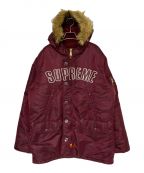 SUPREMEシュプリーム）の古着「Arc Logo N-3B Parka」｜レッド