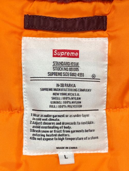 SUPREME（シュプリーム）SUPREME (シュプリーム) Arc Logo N-3B Parka レッド サイズ:Lの古着・服飾アイテム