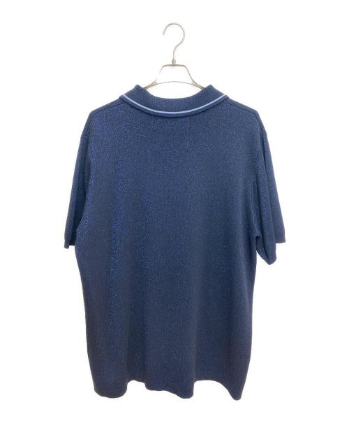 DAIRIKU（ダイリク）DAIRIKU (ダイリク) Lame Soccer Uniform Knit Pullover(ラメサッカーユニフォーム ニットプルオーバー) ネイビー サイズ:Lの古着・服飾アイテム
