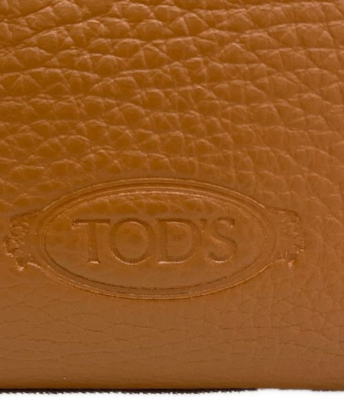 TOD'S（トッズ）TOD'S (トッズ) Tタイムレスミニレザーバッグ キャメルブラウンの古着・服飾アイテム