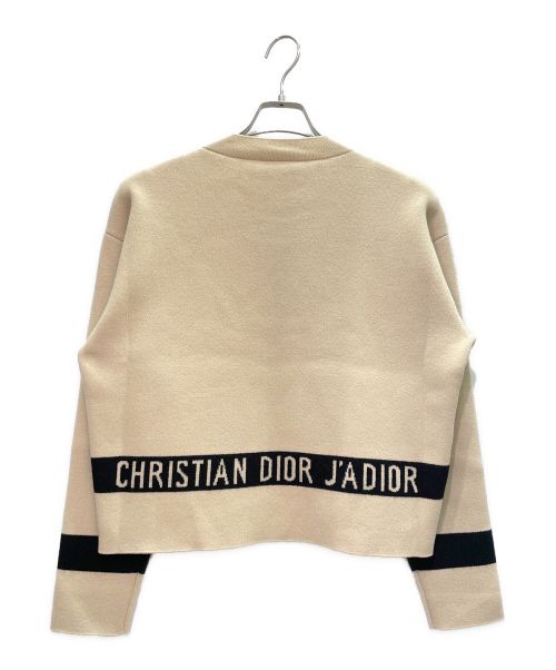 Christian Dior（クリスチャン ディオール）Christian Dior (クリスチャン ディオール) カシミヤ ロゴニット アイボリー サイズ:36の古着・服飾アイテム