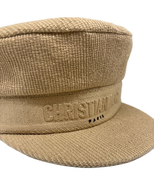 Christian Dior（クリスチャン ディオール）Christian Dior (クリスチャン ディオール) ロゴキャスケット 02DCP920A140 ベージュ サイズ:57の古着・服飾アイテム