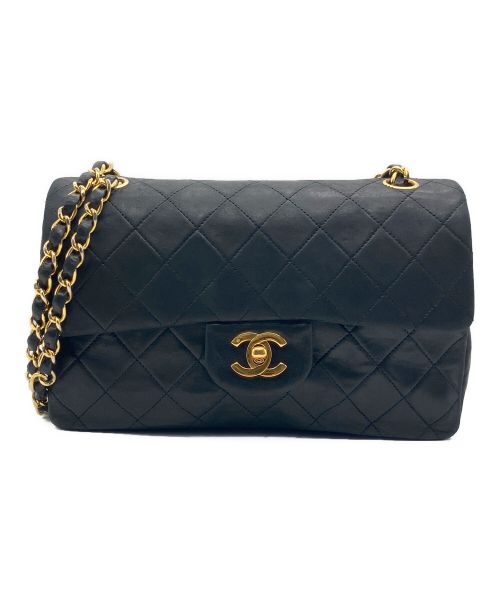 CHANEL（シャネル）CHANEL (シャネル) マトラッセ23 Wフラップチェーンショルダーバッグ ブラック サイズ:23の古着・服飾アイテム