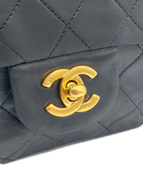 CHANEL（シャネル）CHANEL (シャネル) マトラッセ23 Wフラップチェーンショルダーバッグ ブラック サイズ:23の古着・服飾アイテム