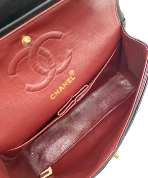 CHANEL（シャネル）CHANEL (シャネル) マトラッセ23 Wフラップチェーンショルダーバッグ ブラック サイズ:23の古着・服飾アイテム