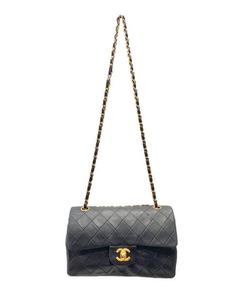CHANEL（シャネル）CHANEL (シャネル) マトラッセ23 Wフラップチェーンショルダーバッグ ブラック サイズ:23の古着・服飾アイテム