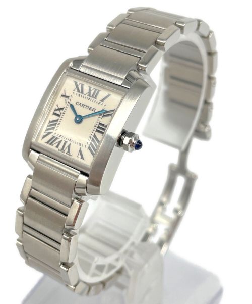 Cartier（カルティエ）Cartier (カルティエ) タンクフランセーズ SM Ref.W51008Q3 アイボリー文字盤の古着・服飾アイテム