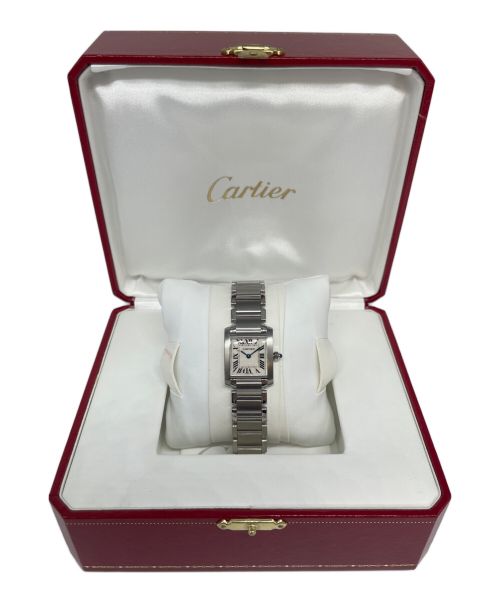 Cartier（カルティエ）Cartier (カルティエ) タンクフランセーズ SM Ref.W51008Q3 アイボリー文字盤の古着・服飾アイテム