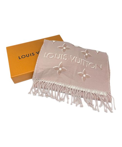 LOUIS VUITTON（ルイ ヴィトン）LOUIS VUITTON (ルイ ヴィトン) マフラー・LVエセンシャル シャイン ピンク系/ローズの古着・服飾アイテム