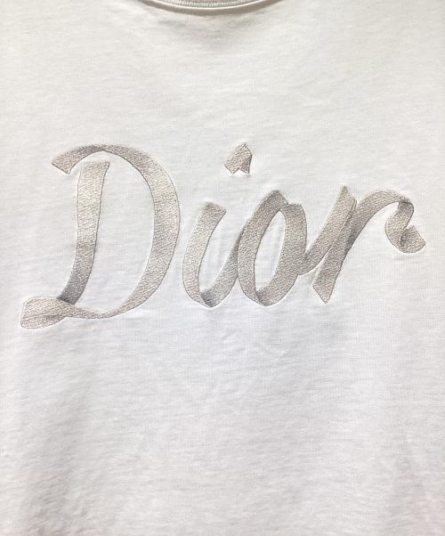 Dior（ディオール）Dior (ディオール) 22SS COMPACT COTTON TEE（ロゴカットソー） ホワイト サイズ:Lの古着・服飾アイテム