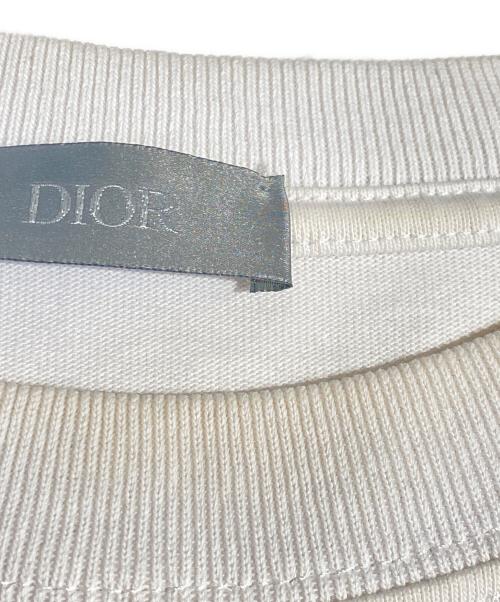 Dior（ディオール）Dior (ディオール) 22SS COMPACT COTTON TEE（ロゴカットソー） ホワイト サイズ:Lの古着・服飾アイテム