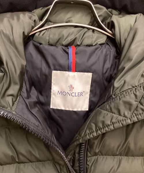 MONCLER（モンクレール）MONCLER (モンクレール) TALEV（タレブ）/ロングダウンジャケット カーキ×ブラックの古着・服飾アイテム