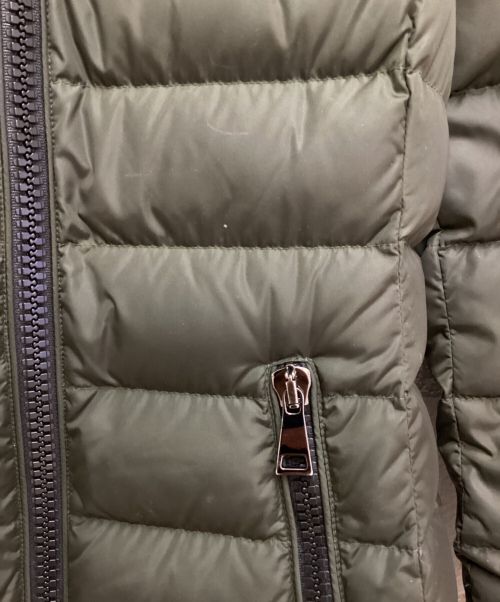 MONCLER（モンクレール）MONCLER (モンクレール) TALEV（タレブ）/ロングダウンジャケット カーキ×ブラックの古着・服飾アイテム