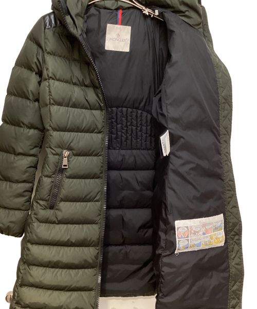 MONCLER（モンクレール）MONCLER (モンクレール) TALEV（タレブ）/ロングダウンジャケット カーキ×ブラックの古着・服飾アイテム